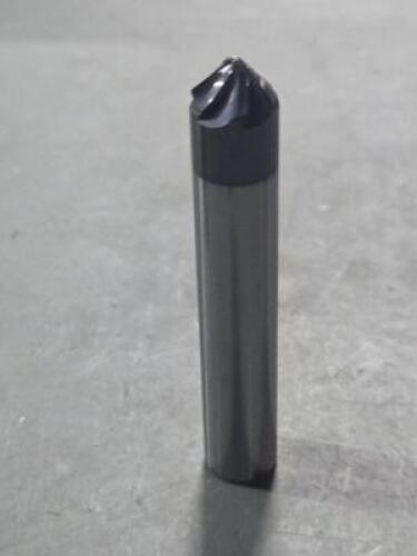 DESCRIPTION: (2) SOLID CARBIDE 45 DEG TAPER FORM BARREL CUTTER BRAND/MODEL: ACCUPRO 03315322 SIZE: 1/4" LOC RETAIL$: $213.14 QTY: 2