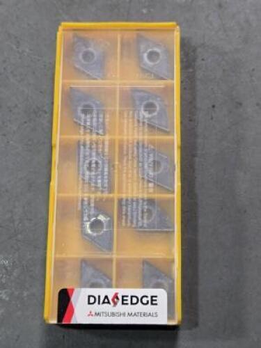 DESCRIPTION: (10) CARBIDE TURNING INSERTS BRAND/MODEL: MITSUBISHI DNMG432MS MP9015 RETAIL$: $436.20 QTY: 10