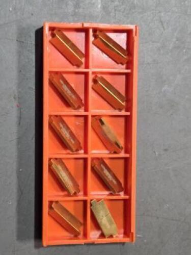 DESCRIPTION: (10) CARBIDE GROOVING INSERTS BRAND/MODEL: CARBIDE GRINDING V85 4P 3/4TPF RETAIL$: $196.30 QTY: 10