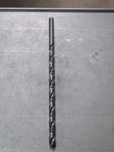 DESCRIPTION: (1) HSS EXTRA LENGTH DRILL BIT BRAND/MODEL: HERTEL 89316475 SIZE: 7/16" DIA QTY: 1