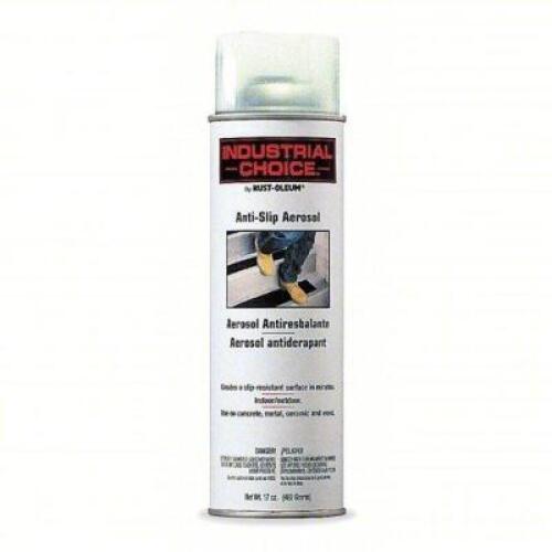 DESCRIPTION: (6) ANTI-SLIP SPRAY PAINT BRAND/MODEL: RUST-OLEUM #4XM10 INFORMATION: CLEAR, ACRYLIC FLOOR COATING SIZE: 17 OZ RETAIL$: $15.82 EA QTY: 6