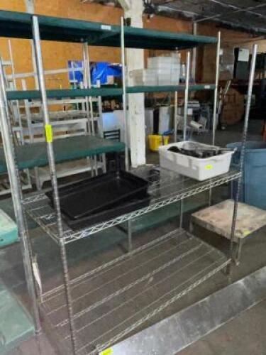 DESCRIPTION: 60" X 24" TWO TIER WIRE SHELF. ADDITIONAL INFORMATION CONTENTS ARE NOT INCLUDED. SIZE: 60" X 24" LOCATION: BAY 7 QTY: 1
