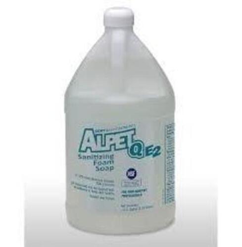 DESCRIPTION: (2) SANITIZING FOAM SOAP BRAND/MODEL: ALPET QE2 #19RC66 SIZE: 1 GALLON RETAIL$: $75.00 TOTAL QTY: 2