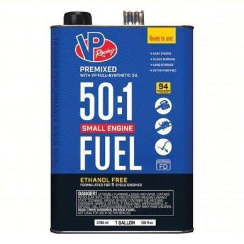 DESCRIPTION: (2) SMALL ENGINE FUEL BRAND/MODEL: VP RACING #825KR8 INFORMATION: 50:1 SIZE: 1 GALLON RETAIL$: $29.13 EA QTY: 2