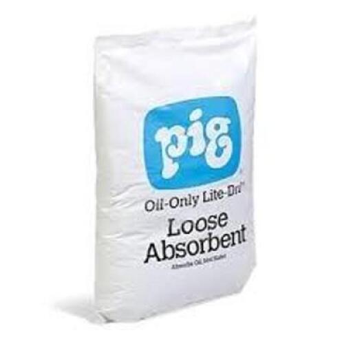 DESCRIPTION: (4) BAGS OF LOOSE ABSORBENTBRAND/MODEL: PIG LITE-DRISIZE: 5 LBRETAIL$: $43.00 EAQTY: 4