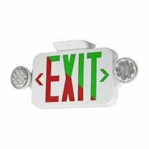 DESCRIPTION: (1) EXIT SIGN BRAND/MODEL: COMPASS #CCRGRC RETAIL$: $67.51 EA QTY: 1