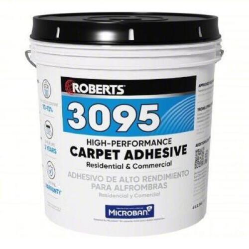 DESCRIPTION: (1) CONSTRUCTION ADHESIVE BRAND/MODEL: ROBERTS #53WC24 INFORMATION: BEIGE SIZE: 4 GALLON RETAIL$: $100.00 EA QTY: 1