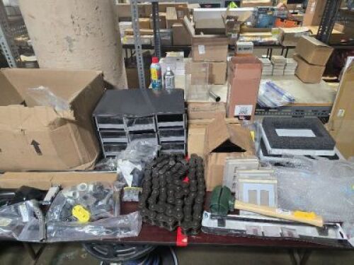 DESCRIPTION: (1) MISC TABLE OF ITEMS. BRAND/MODEL: MANY INFORMATION: MUST COME INSPECT QTY: 1