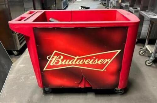 BUDWEISER ROLLING INSULATED BEVERAGE COOLER