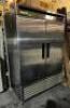 DOUBLE DOOR STAINLESS FREEZER