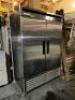 DOUBLE DOOR STAINLESS FREEZER - 9