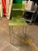 (6)- GREEN PLASTIC BARSTOOLS - 3