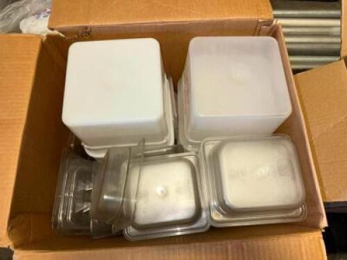 ASSORTED PLASTIC INSERTS AND INGREDIENT BINS