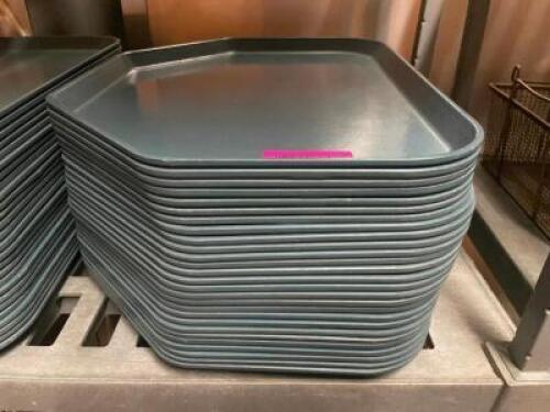 DESCRIPTION: (24) CAFE TRAYS - BLUE LOCATION: BAY 7 THIS LOT IS: SOLD BY THE PIECE QTY: 24