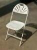 (100) - DESIGNER CONTOUR FAN BACK PLASTIC FOLDING CHAIRS - 16