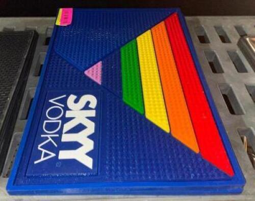 DESCRIPTION: (2) SKY VODKA BAR MATS. LOCATION: BAY 7 THIS LOT IS: ONE MONEY QTY: 1