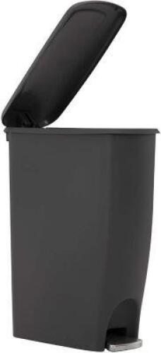 STEP ON LID SLIM TRASH CAN