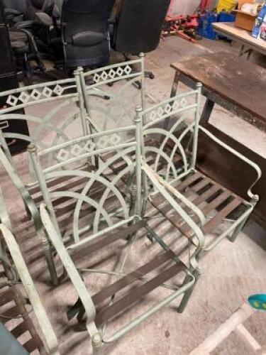 (6) PC. PATIO CHAIR SET SOLD AS SET.