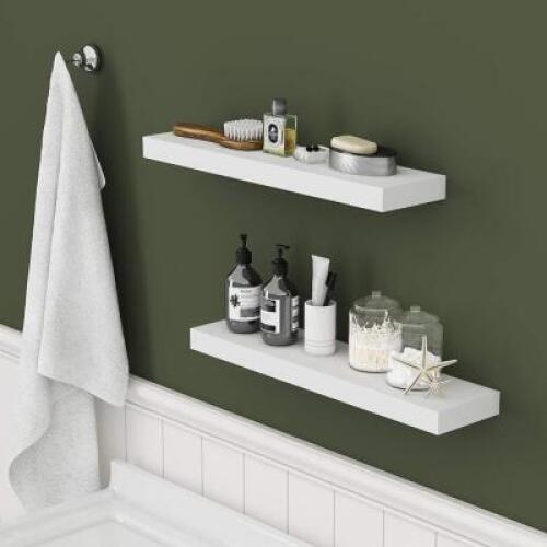 (2) - PC. WALL SHELF SET