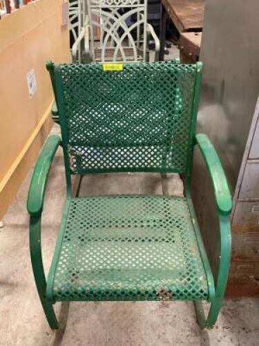 (2) PC. PATIO CHAIR SET SOLD AS SET.