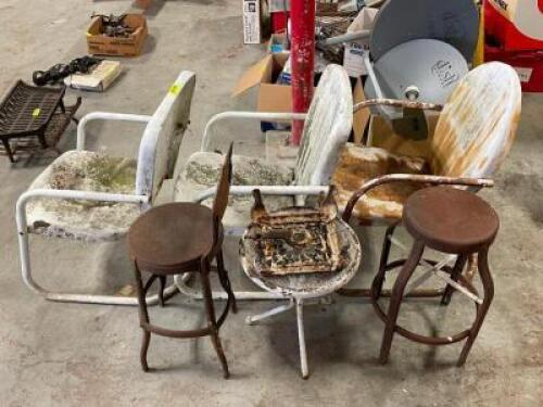 (6) PC. PATIO CHAIR SET SOLD AS SET.