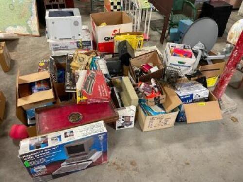 LARGE GROUP OF ASSORTED NEW AND VINTAGE OFFICE SUPPLIES SOLD AS SET.