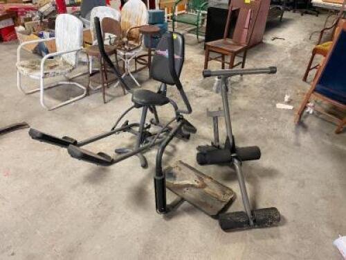 CARDIO CRUISER FITNESS DEVICE WITH ADDITIONAL ACCESSORIES SOLD AS SET.