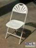 (100) - DESIGNER CONTOUR FAN BACK PLASTIC FOLDING CHAIRS - 11