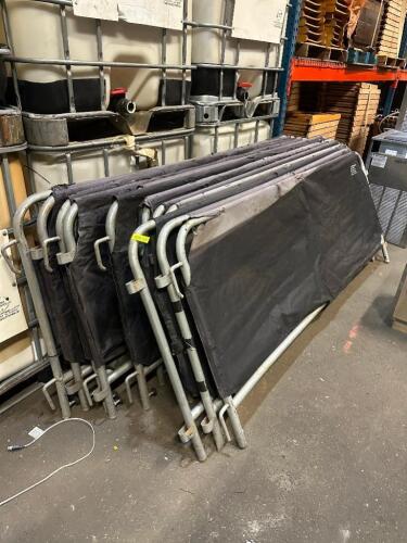 (10) - PORTABLE BARRICADES WITH COVERS