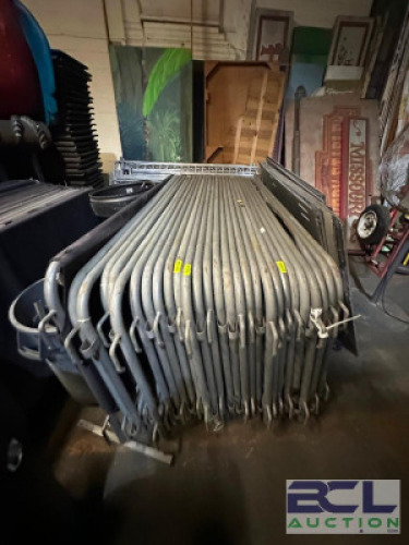 (10) - PORTABLE BARRICADES WITHOUT COVERS