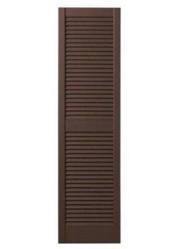 (4) - 15 IN. X 55 IN. OPEN LOUVERED POLYPROPYLENE SHUTTERS