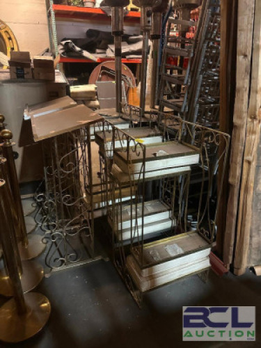 (6) - PRAYER BENCHES AND (2) - PODIUMS