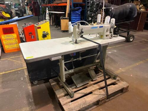 CONSEW COMMERCIAL TENT SEWING MACHINE & TABLE
