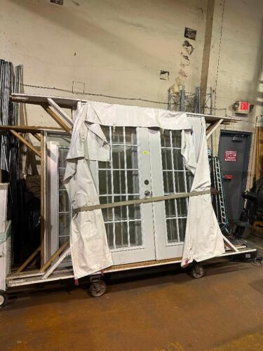 (2) - TENT DOUBLE FRENCH DOORS