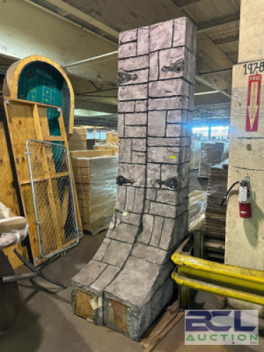 LARGE DECORATIVE STONE PILLARS