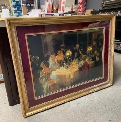 42" X 33" FRAMED WALL PICTURE