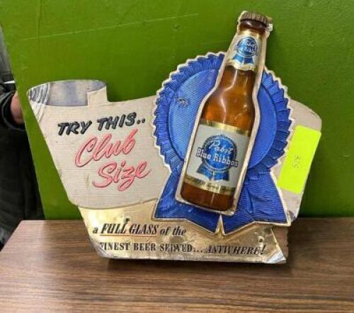 9" X 11" BLUE RIBBON SIGN
