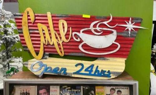 39" X 21" CAFE SIGN