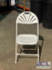 (100) - DESIGNER CONTOUR FAN BACK PLASTIC FOLDING CHAIRS - 9