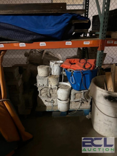PALLET OF CEMENT TENT BLOCKS
