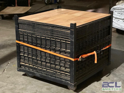 (360) - SQ FT. OF PORTABLE DANCE FLOOR TILES WITH CONTAINER