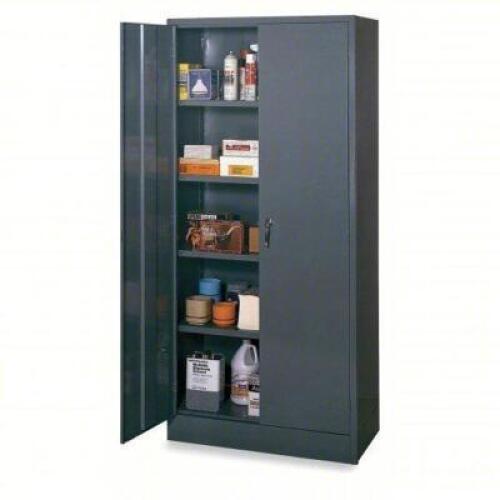 DESCRIPTION: (1) STORAGE CABINET BRAND/MODEL: PRODUCT NUMBER #1UFE4 INFORMATION: GRAY, STEEL, SWING HANDLE, KEYED SIZE: 36" X 24" X 78" RETAIL$: $457.