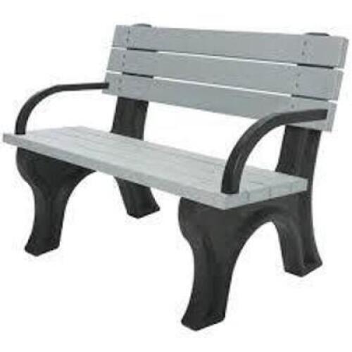 DESCRIPTION: (1) DELUXE PARK BENCH BRAND/MODEL: PRODUCT NUMBER #FP-DB6B-CU-02 SIZE: 6' RETAIL$: $529.00 EA QTY: 1