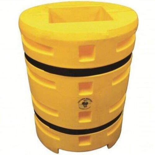 DESCRIPTION: (1) COLUMN PROTECTOR BRAND/MODEL: PRODUCT NUMBER #33RH97 INFORMATION: YELLOW, LLDPE, ROUND / SQUARE SIZE: 16" X 14" X 16" RETAIL$: $749.0
