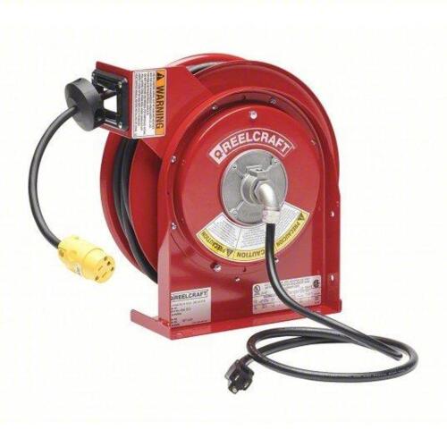 DESCRIPTION: (1) EXTENSION CORD REEL BRAND/MODEL: REELCRAFT #8XFC6 INFORMATION: RED, SINGLE CONNECTOR, GROUNDING PLUG RETAIL$: $795.42 EA QTY: 1