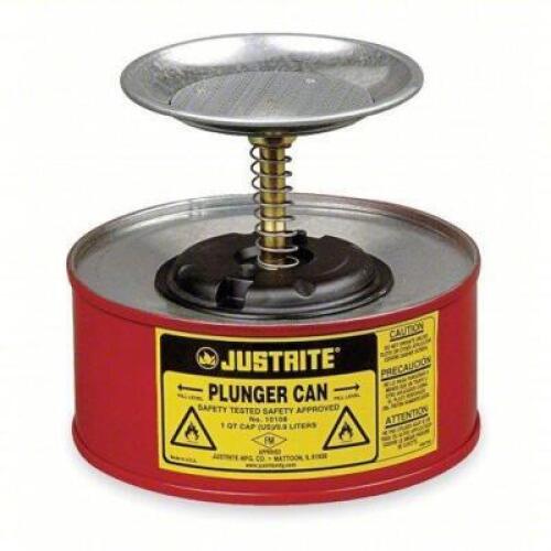DESCRIPTION: (1) PLUNGER CAN BRAND/MODEL: JUSTRITE #3TCG4 INFORMATION: RED SIZE: 5" DIAMETER RETAIL$: $87.15 EA QTY: 1
