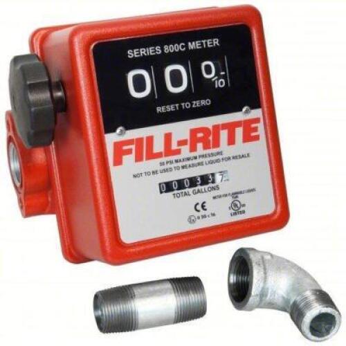 DESCRIPTION: (1) MECHANICAL FLOWMETER BRAND/MODEL: FILL-RITE #3KMR1 INFORMATION: MECHANICAL FUEL TRANSFER METER, ALUMINUM, 3/4 IN FNPT, FNPT, BUNA-N R