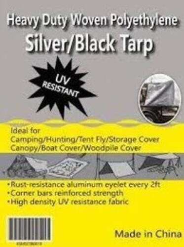 DESCRIPTION: (1) HEAVY DUTY TARP BRAND/MODEL: VALUE COLLECTION #00228205 INFORMATION: SILVER / BLACK SIZE: 40' X 60' RETAIL$: $592.30 EA QTY: 1