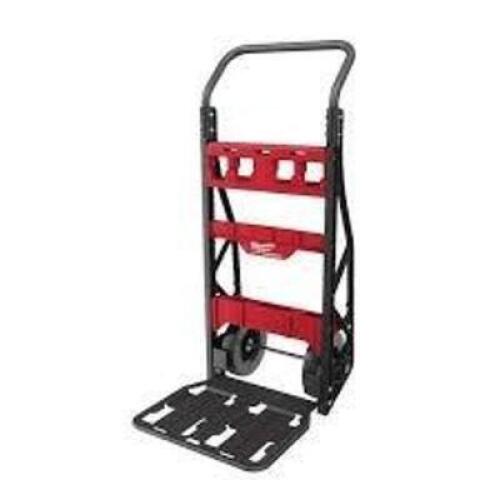 DESCRIPTION: (1) 2 WHEELED DOLLY CART BRAND/MODEL: MILWAUKEE #48-22-8415 INFORMATION: PACKOUT, RED AND BLACK RETAIL$: $229.00 EA QTY: 1