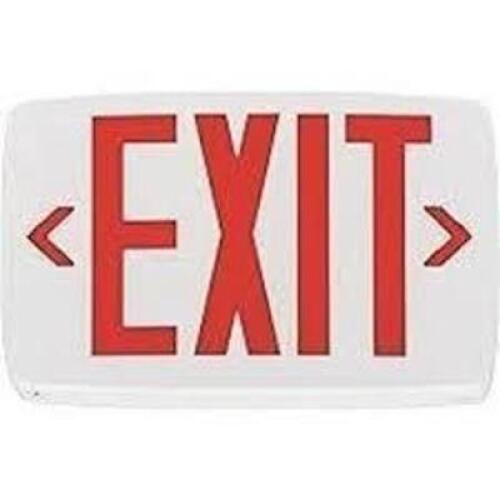 DESCRIPTION: (3) THERMOPLASTIC EXIT SIGN BRAND/MODEL: ALL-PRO #APX INFORMATION: WHITE RETAIL$: $50.00 EA QTY: 3